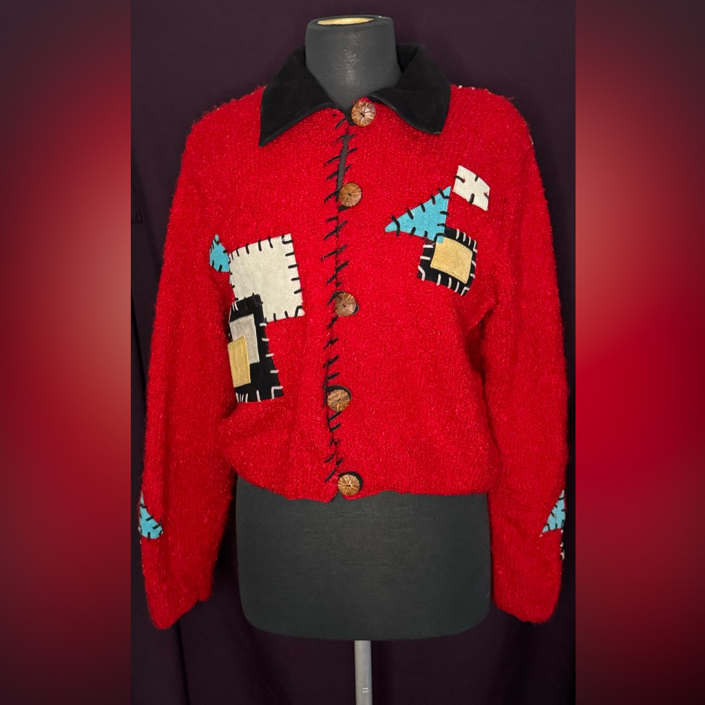 Patch Work Jacket With Buttons